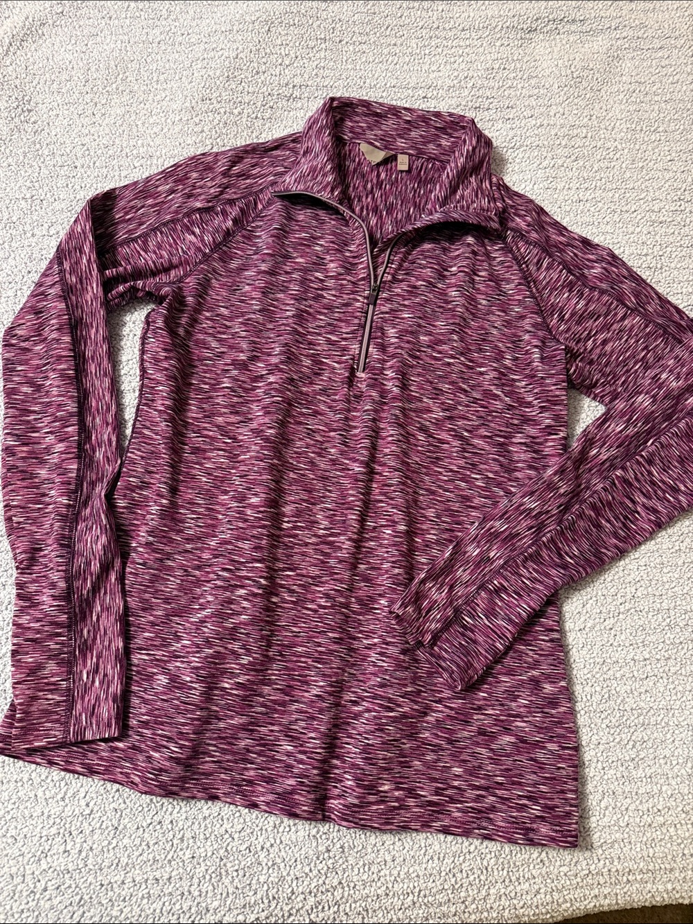 Athleta Women’s Half-Zip Sweater - Plum Heather